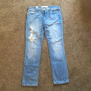 Abercrombie & Fitch straight leg destroyed jeans 6